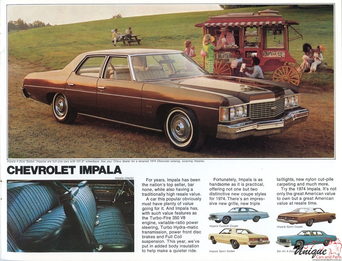 1974 Chevrolet Full-Line Brochure Page 12